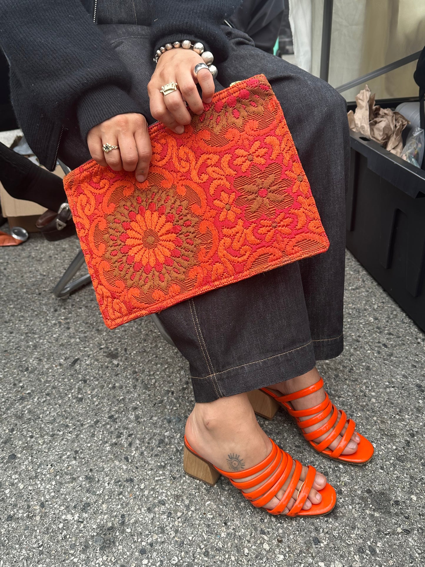 Large Treasure Pouch (made from Vintage fabrics)